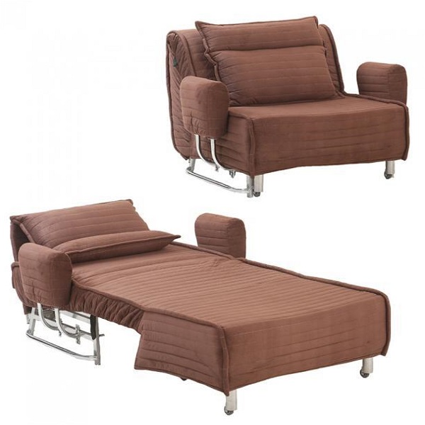 مبل تخت خوابشو کاپری با دسته متکایی