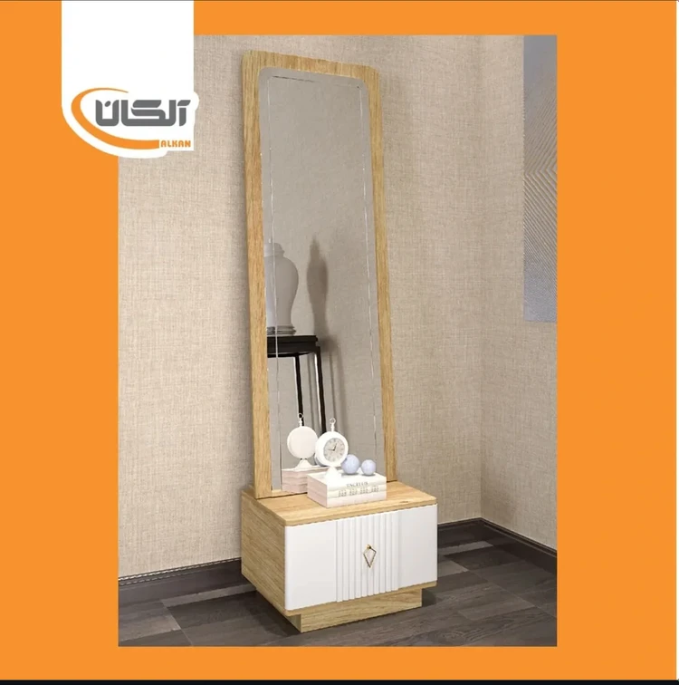 پا تختی آلکان چوب مدل 404